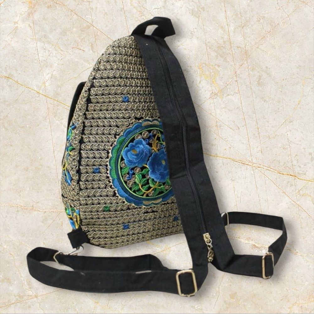 Embroidered Floral Backpack - Picture 10 of 10